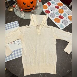 Vintage Macy’s sweater.  Estimated from 70’s. Size small. Off white.